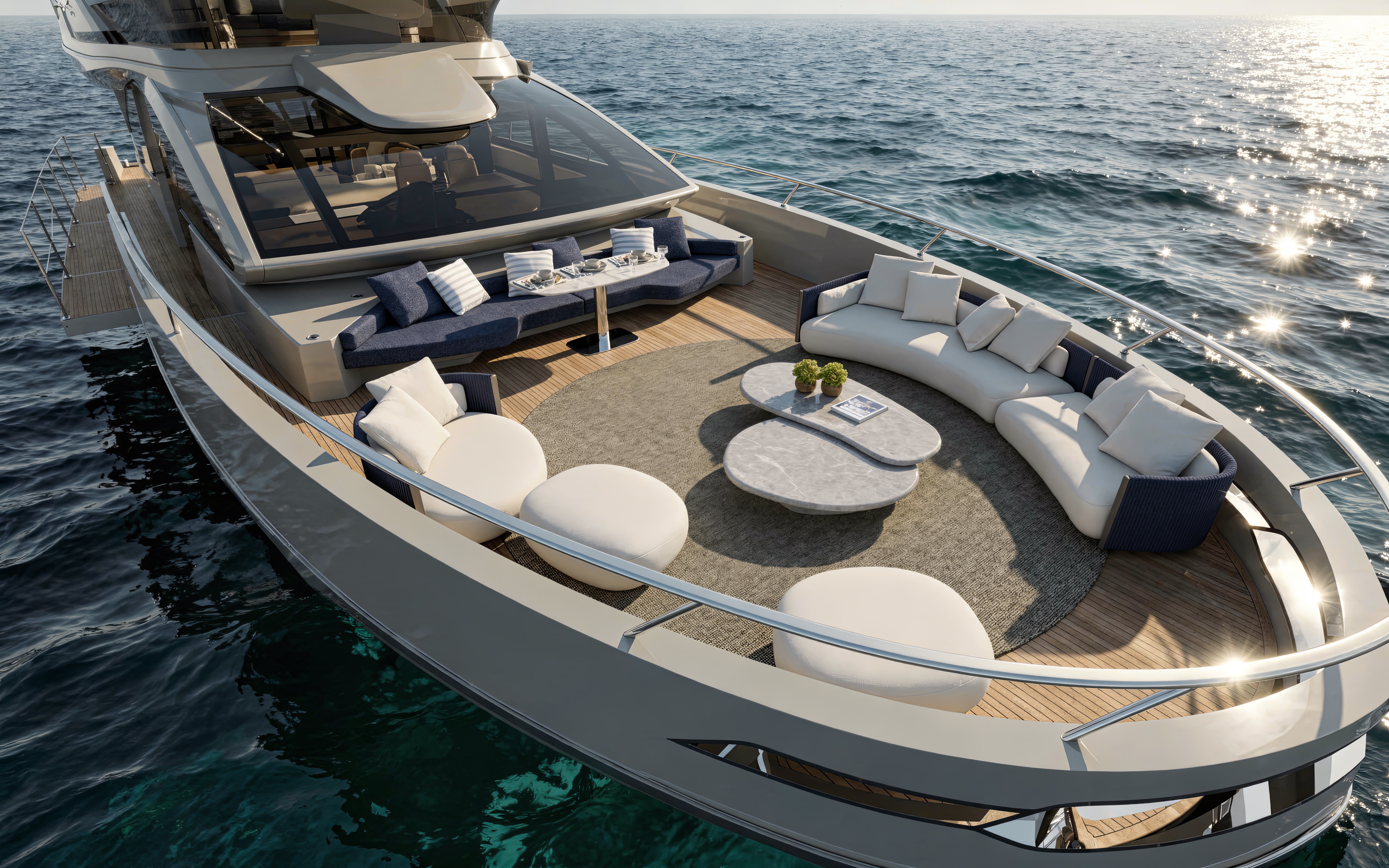 Proa Lounge — Intermarine 25M