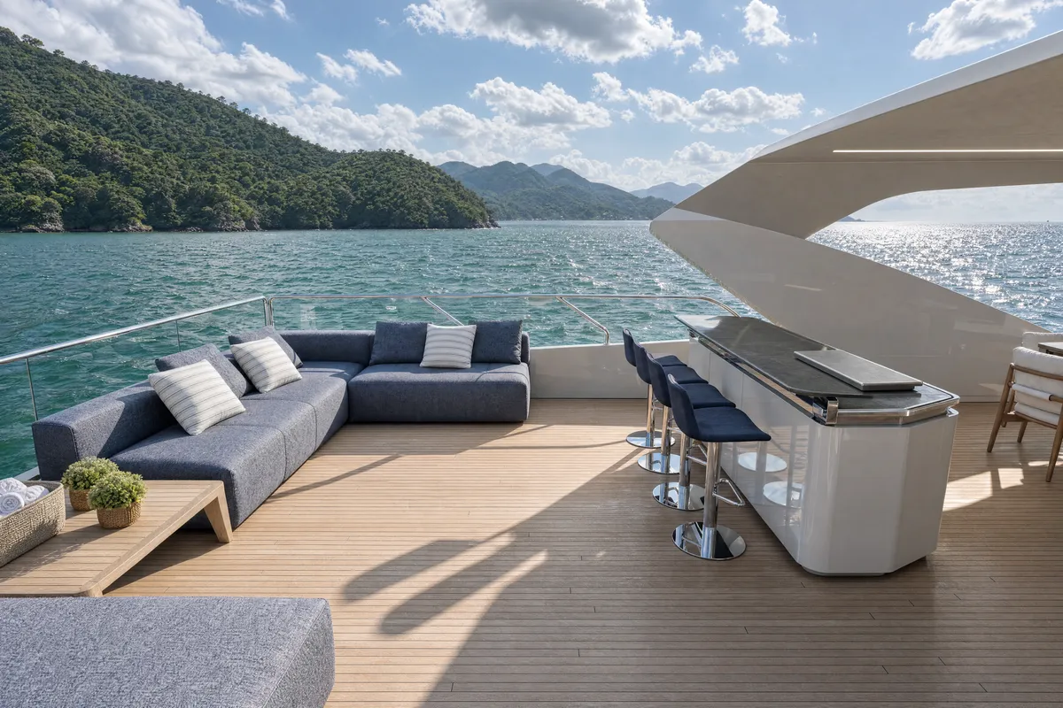 Intermarine 25M — Flybridge — com bar