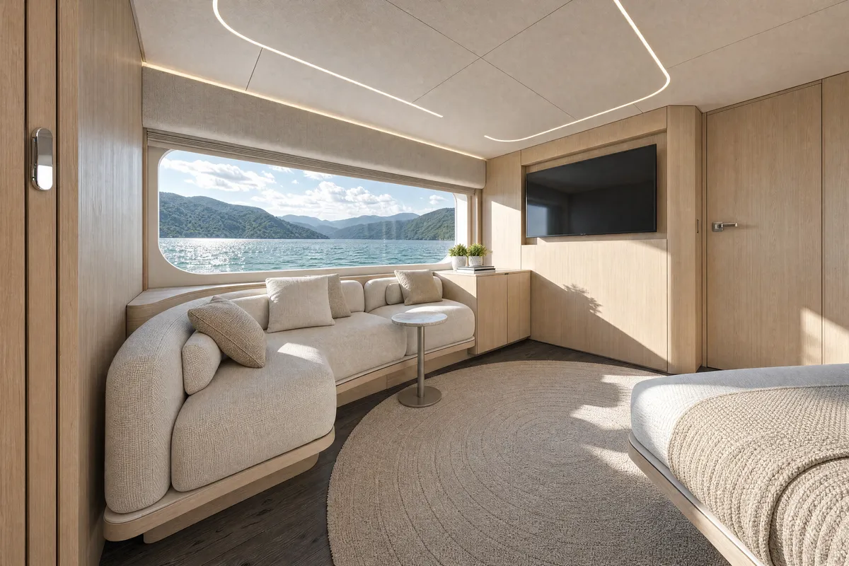Intermarine 25M — Máster — com sofá