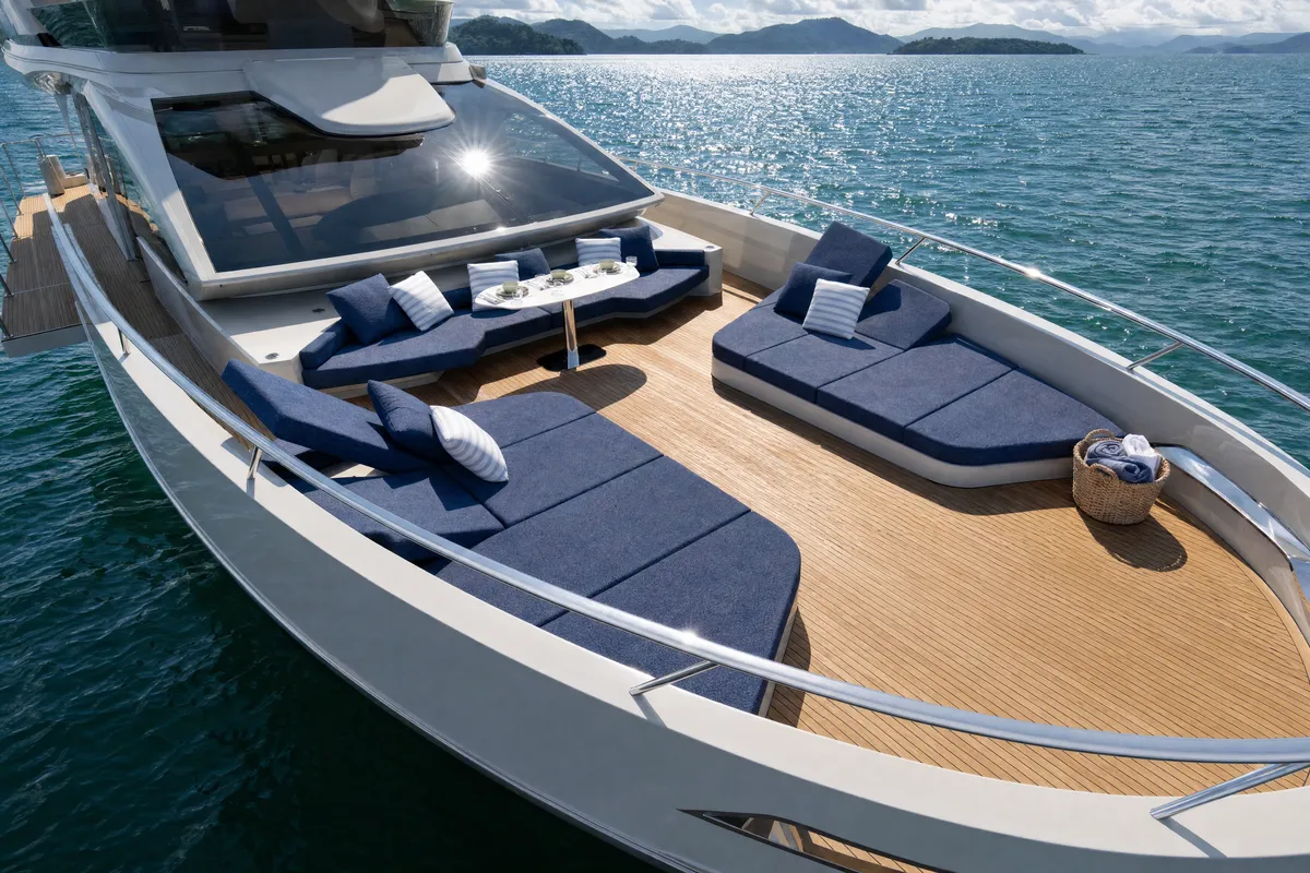 Intermarine 25M — Proa — solário