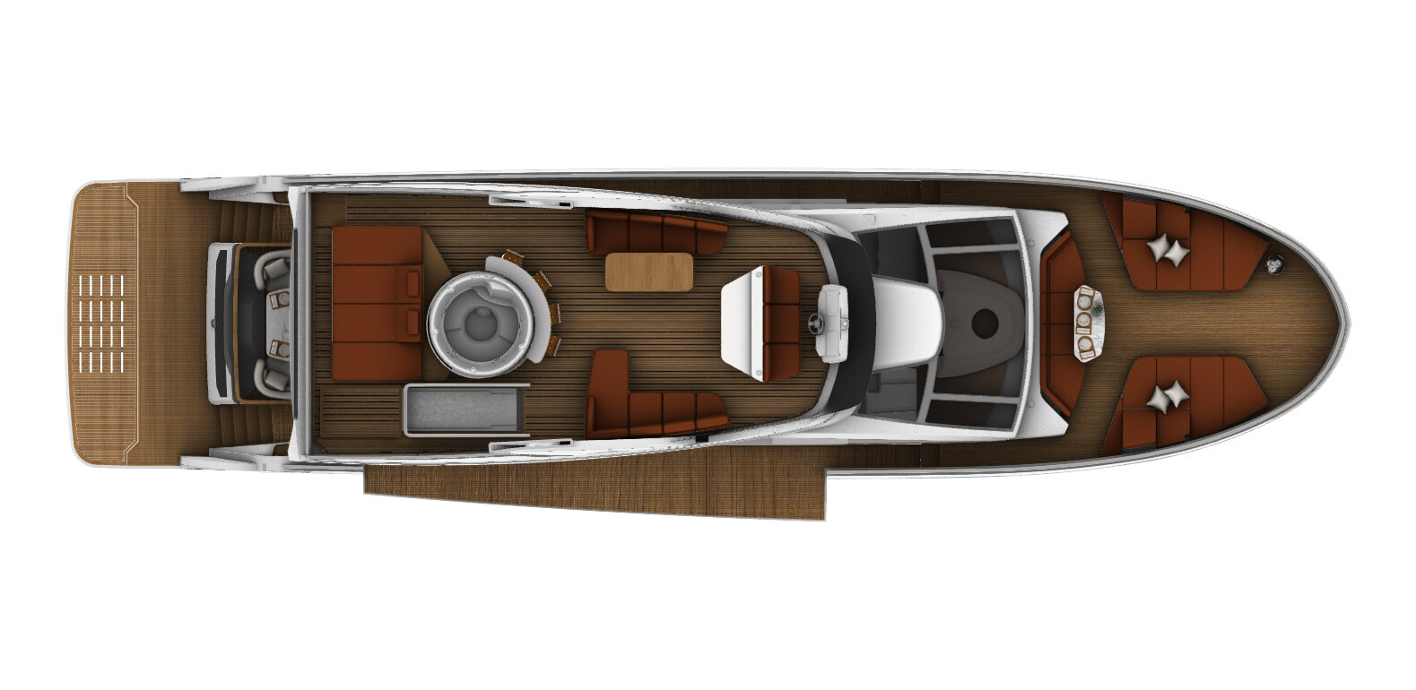 Flybridge — com hidromassagem